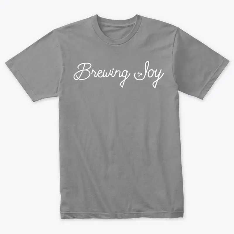 Brewing Joy White Logo Shop